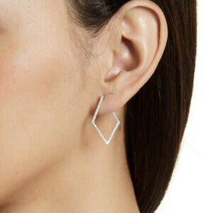 Bundle of 3 NWT Adornia Swarovski crystal silver earrings